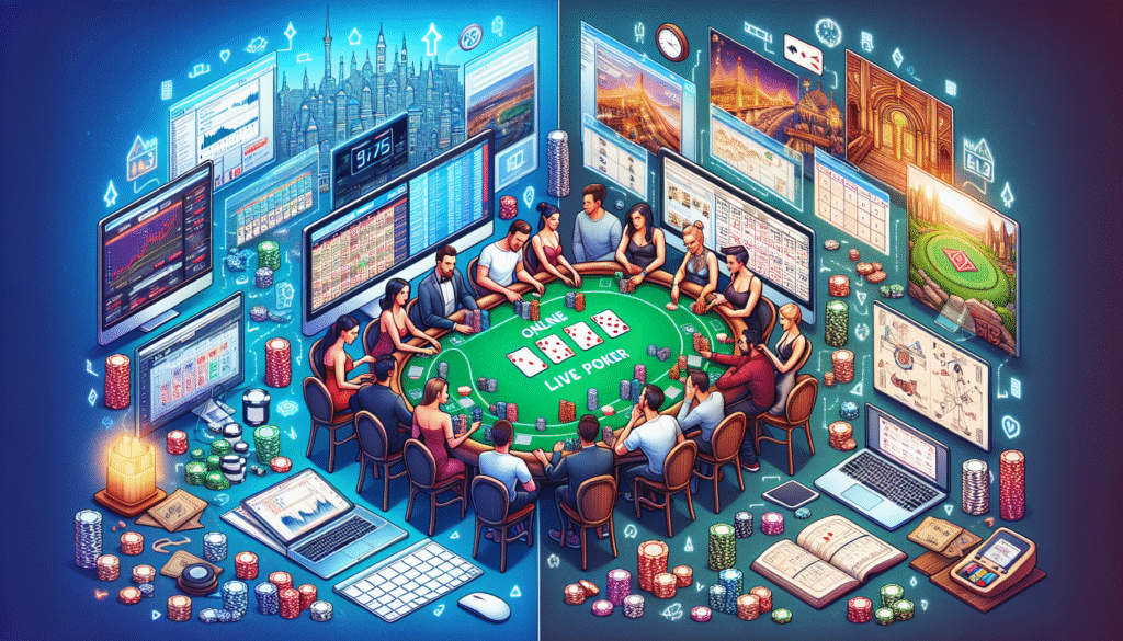 Casino travel experience with poker chips and travel gear
