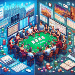 Casino travel experience with poker chips and travel gear