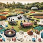 Casino traveler analyzing table game strategies using a calculator
