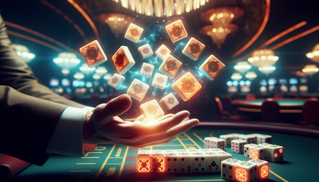 Pai Gow tiles ranking system table setup in a casino