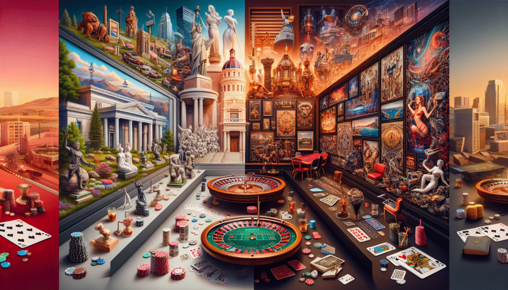 Modern casino interior in Reno with strategic gaming setup