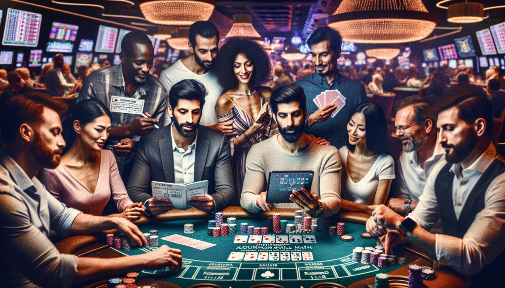 Friends enjoying a casino travel experience