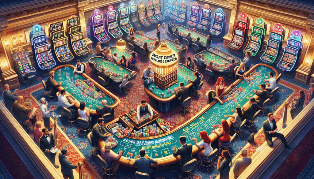 Vibrant casino table with chips and cards