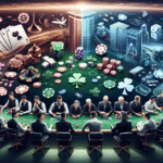 Casino table layout showing betting strategy zones