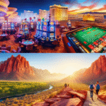 Beautiful view of red rock formations under a clear sky