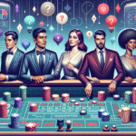 Casino table with craps game action