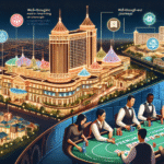 Interior view of a modern casino resort without text overlay