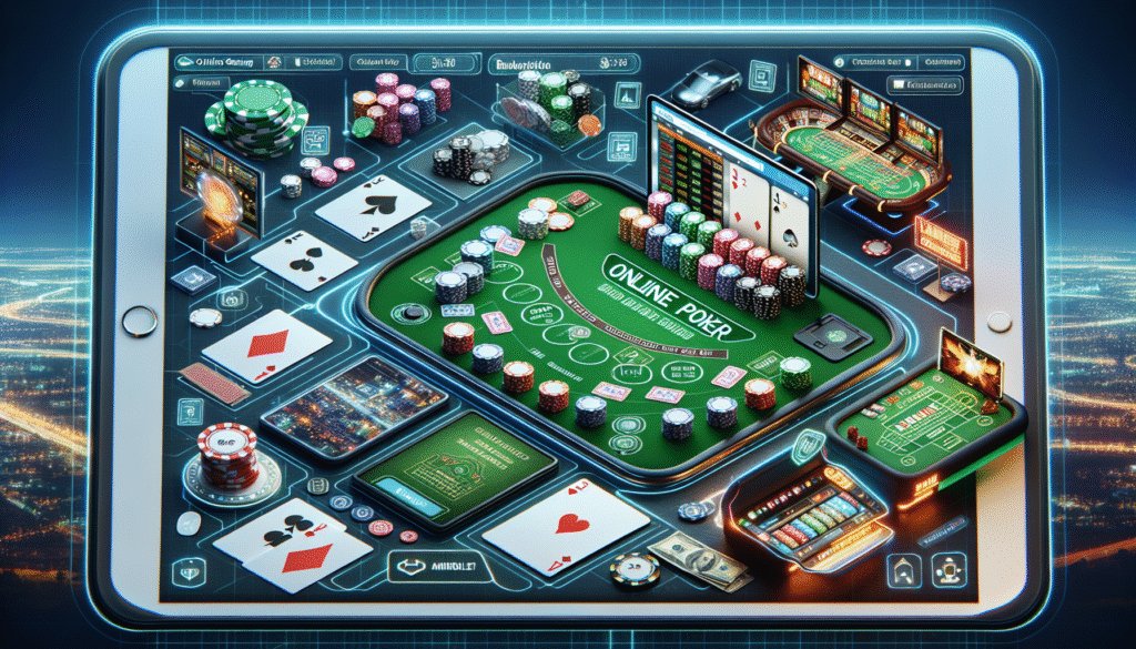 Modern casino travel view with table games