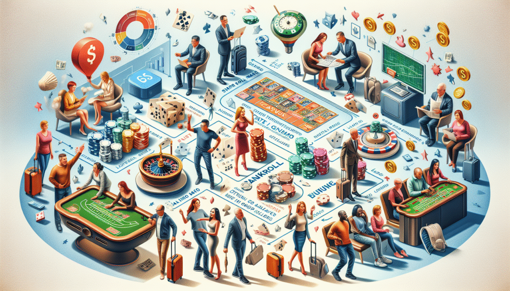 Casino travel strategy with table game visuals