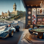 Exterior view of Monaco Formula 1 museum with casino vibe