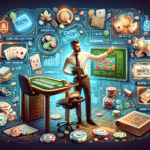 High-quality poker deck on vibrant casino table