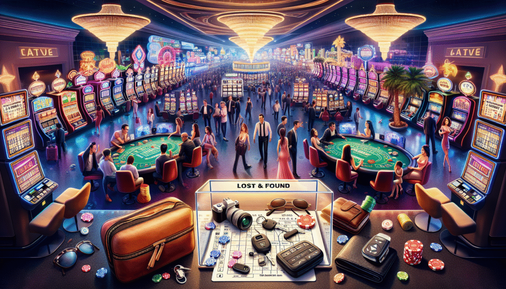 Casino table with chips and cards