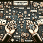 Casino traveler calculating video poker strategy on table